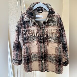 VGUC ZARA Fringe Girls Jacket